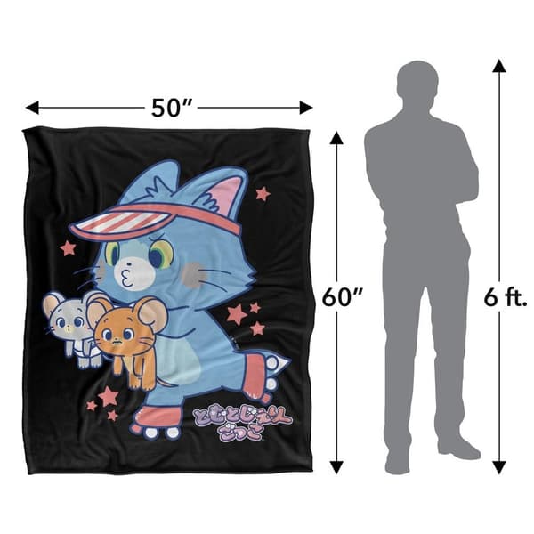 Tom And Jerry Gokko Roller Skate Blanket