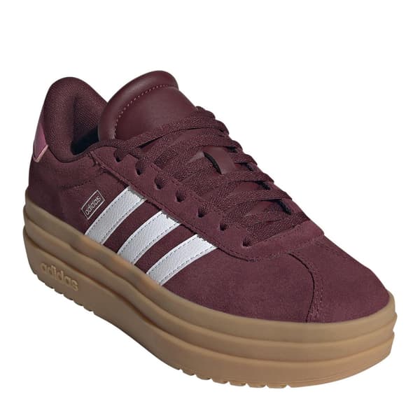 Adidas Flickor Court Bold 3 Ränder Platåskor i Läder
