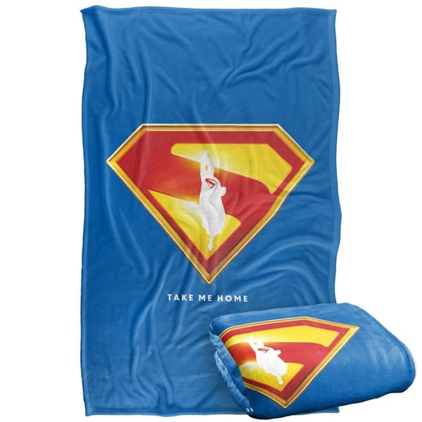 Superman Take Me Home Shield Blanket