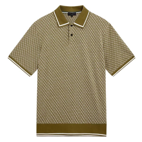 Ted Baker Herr Geometrisk Regular Pikétröja