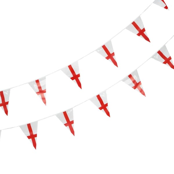 Smiffys Plastic St George Cross Bunting