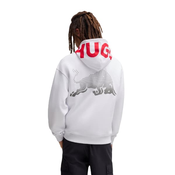 Hugo Mens Drop Shoulder Drawstring Hoodie