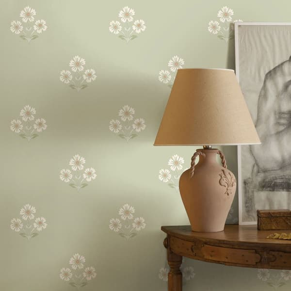 Holden Décor Daisy blommiga texturerade tapeter