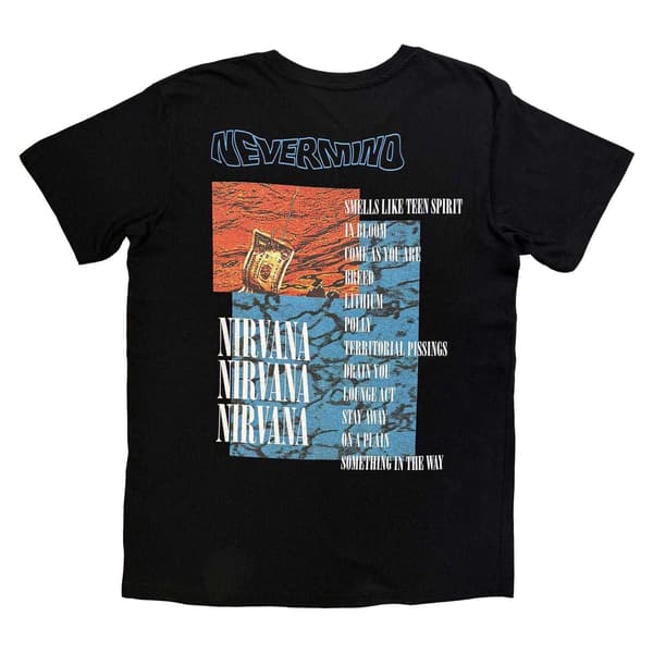 Nirvana Unisex T-shirt til voksne med bølger