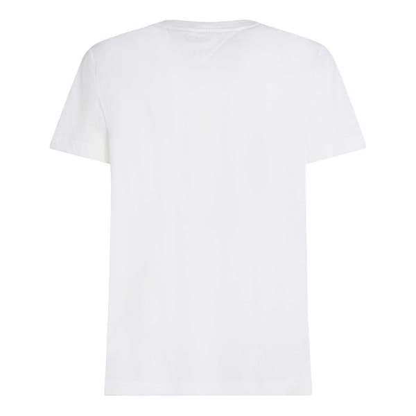 Tommy Hilfiger Herr Panel Bomull Märkt Tejp Regular T-Shirt