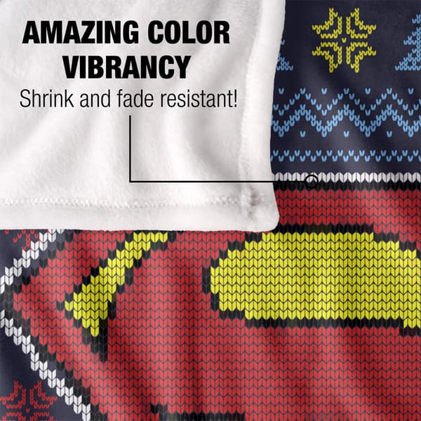Superman Christmas Fair Isle Blanket