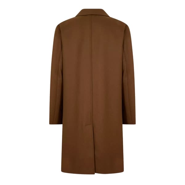 Hugo Mens Plain Lapel Collar Overcoat