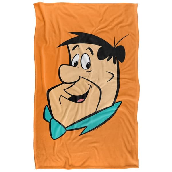 The Flintstones Fred Headshot Blanket