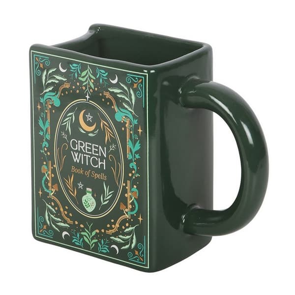 Something Different Green Witch Book 450ml Mug