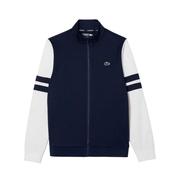 Lacoste Mens Interlock Full Zip Tennis Sweatshirt