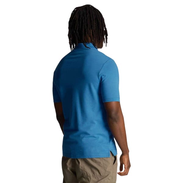 Lyle & Scott Herrbroderad logotyp pikétröja