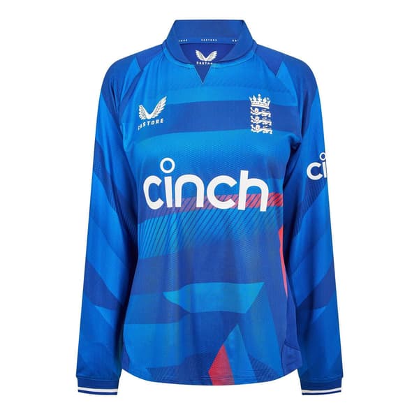 Castore Dam England Långärmad Crickettröja