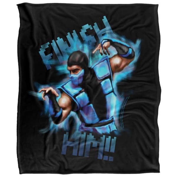Mortal Kombat Klassic Finish Him! Blanket
