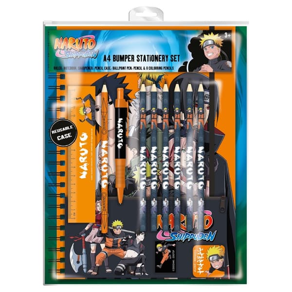 Naruto Bumper A4 Stationery Set