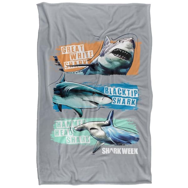 Shark Week Silky Blanket