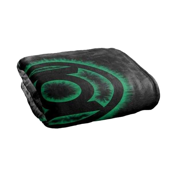 Green Lantern Flames Logo Soft Touch Blanket