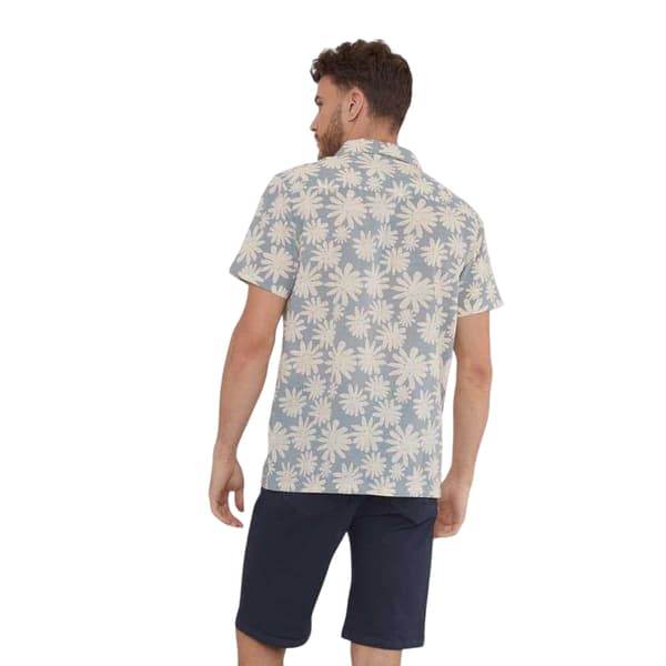 Threadbare Mens Floral Short-Sleeved Shirt