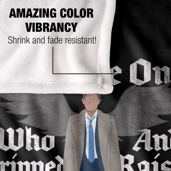Supernatural Castiel Raised From Perdition Soft Touch Blanket