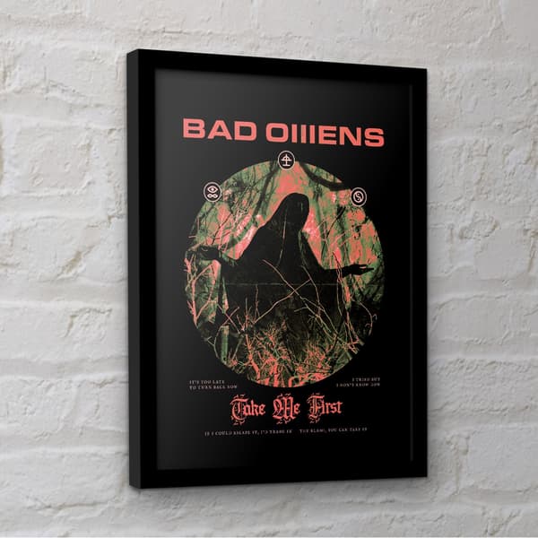 Bad Omens Take Me First Framed Poster