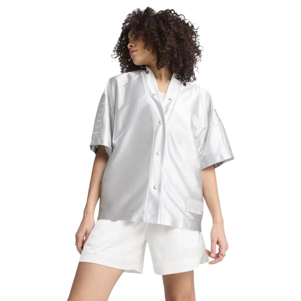 Puma Dam Tryckt Overshirt med Avslappnad Passform