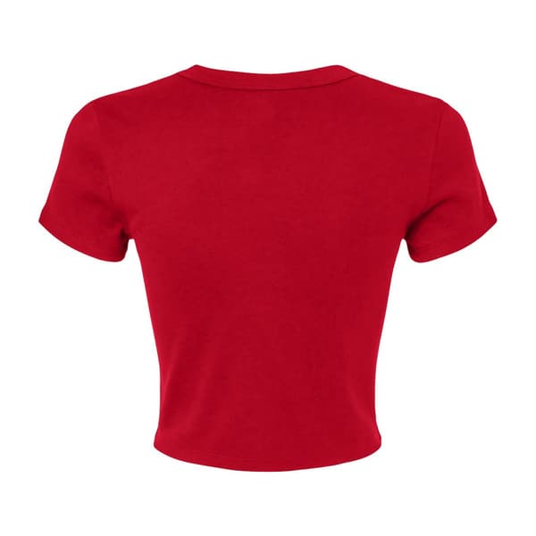 Bella + Canvas Dam/Dam Micro-Rib Croppad Topp