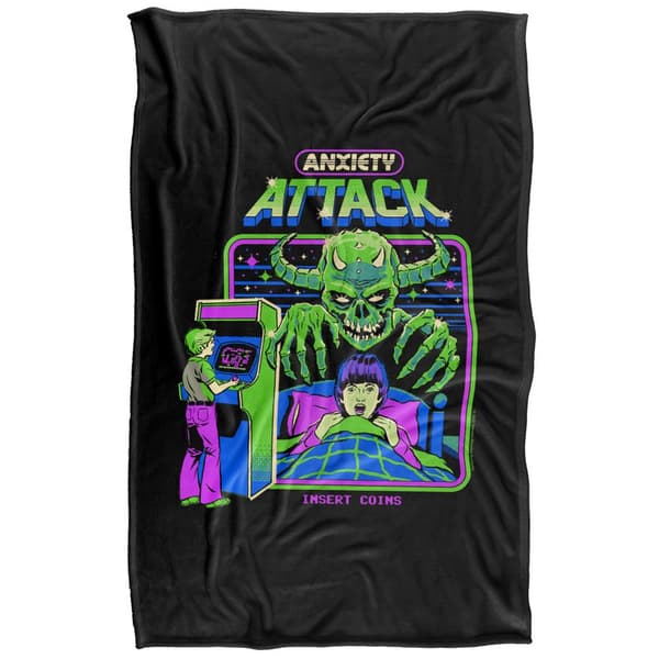 Steven Rhodes Anxiety Attack Soft Touch Blanket