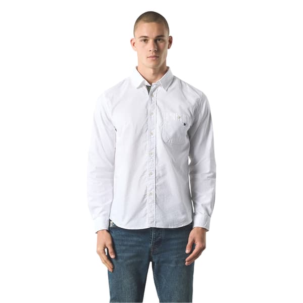 Pretty Green Mens Paisley Lined Button-Down Shirt