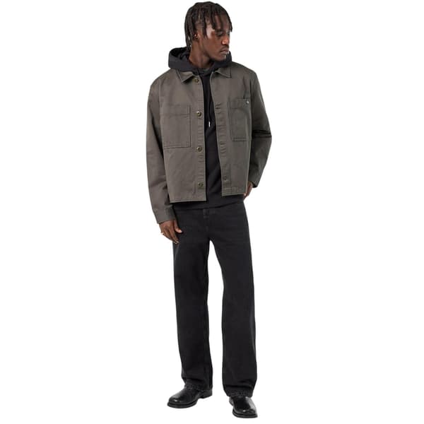 Calvin Klein Mens Logo Collared Overshirt