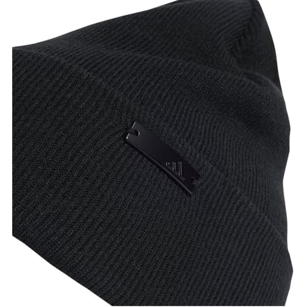 Adidas Plain Ribbed Turned Up Cuff Beanie