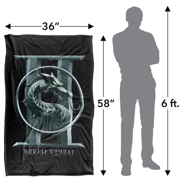 Mortal Kombat 2 Seal Logo Blanket