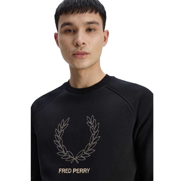 Fred Perry Herrtröja med broderad logotyp