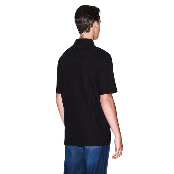 Armani Exchange Herr Geometrisk Pikétröja med Krage