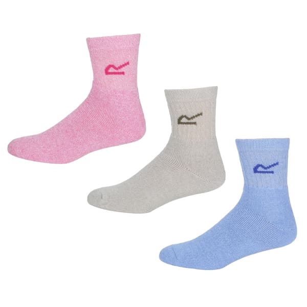 Regatta Great Outdoors Dam/Dam Marl Effect Strumpor (3-pack)