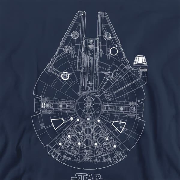 Star Wars Unisex Vuxen Millenium Lines Sweatshirt