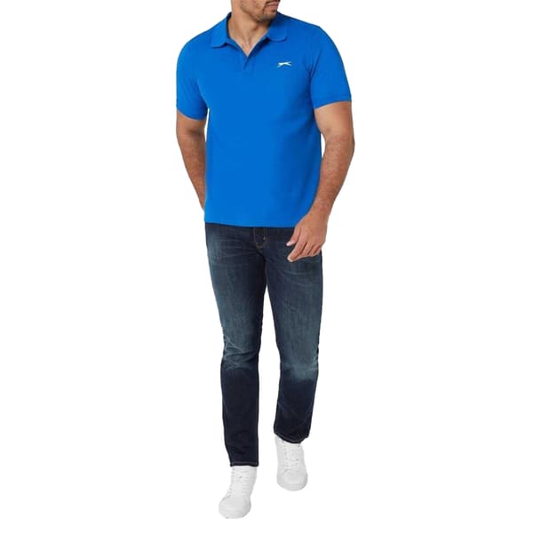 Slazenger Herr Broderad Logotyp Pikétröja