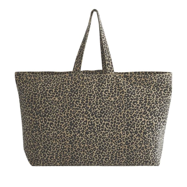 Westford Mill Leopardmönstrad Canvas Oversized 35L Tygväska
