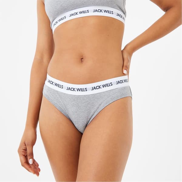 Jack Wills Dam/Dam Upprepade Logotyp Trosor (3-pack)