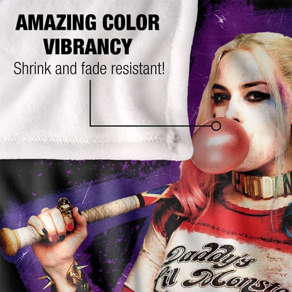 Suicide Squad Harley Quinn Bubble Blanket