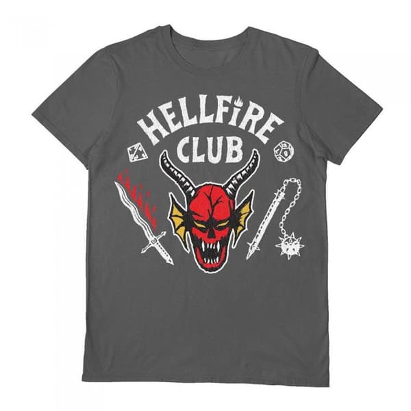 Stranger Things Unisex Aikuisten Hellfire Face T-paita