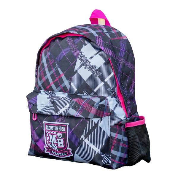 Monster High Tartan Patch Backpack