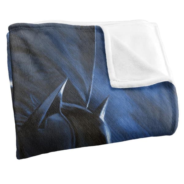 Batman Throwing Fists Printed Soft Touch Blanket