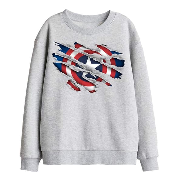 Captain America Childrens/Kids Torn Sweatshirt