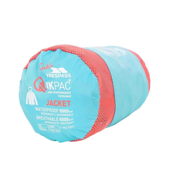 Trespass Barn/Kids Qikpac Packaway Jacka