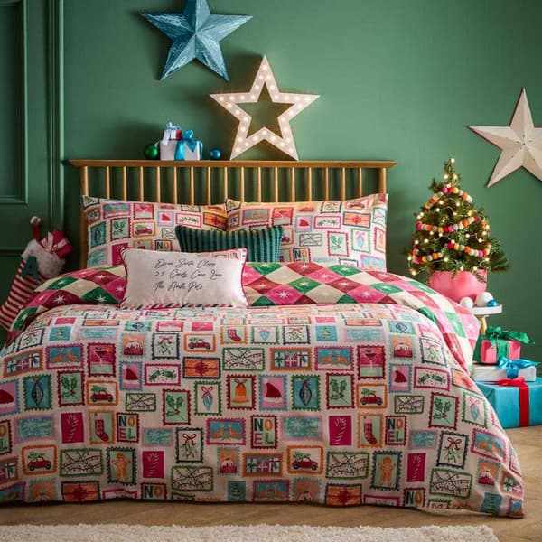 Furn Dear Santa Påslakanset med tryck