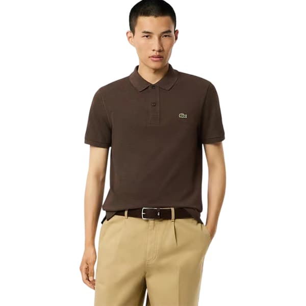 Lacoste Klassisk Kortärmad Pikétröja för Herr
