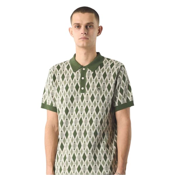 Pretty Green Jacquard Regular Pikétröja för män