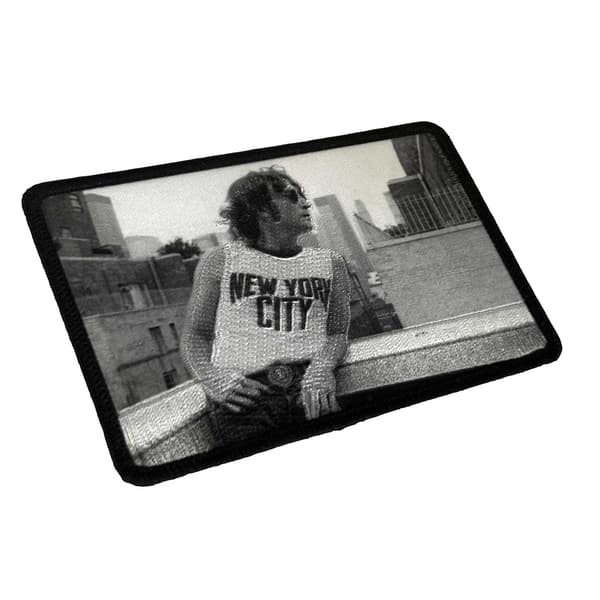 John Lennon Leaning Woven Patch