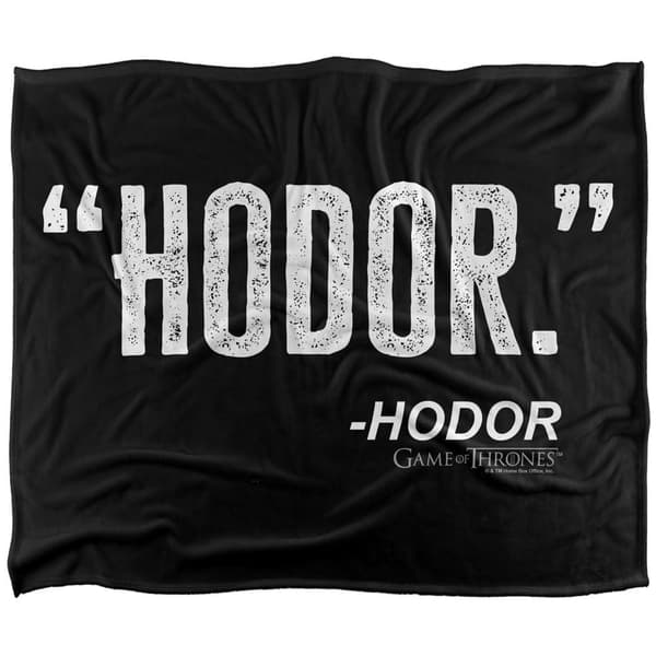 Game Of Thrones Hodor Quote Soft Touch Blanket