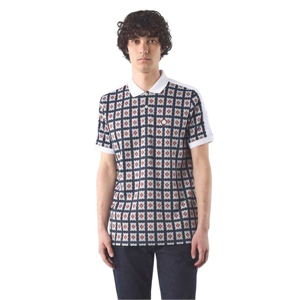 Pretty Green Herr Timperley Geometrisk Pikétröja