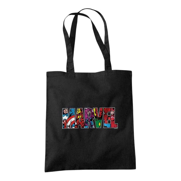 Marvel Comics Strip Logo Tote Bag